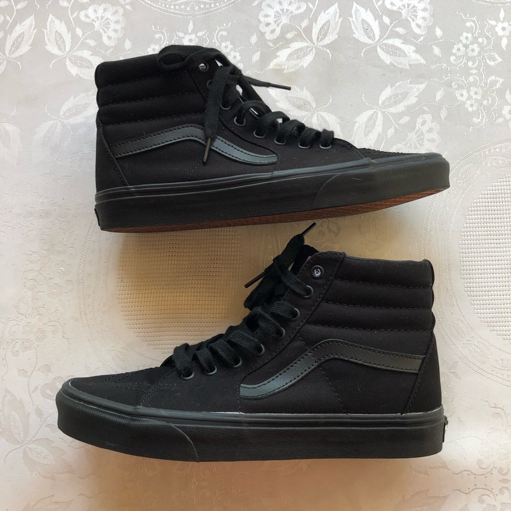 Vans Off The Wall SK8-Hi Black High-Top Sneakers Men’s Size 9 Lace-Up Shoes
